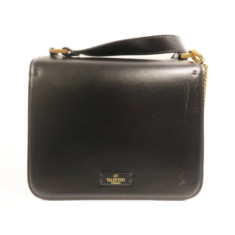 Valentino 牛皮皮革VSling Bag金扣肩背袋-1