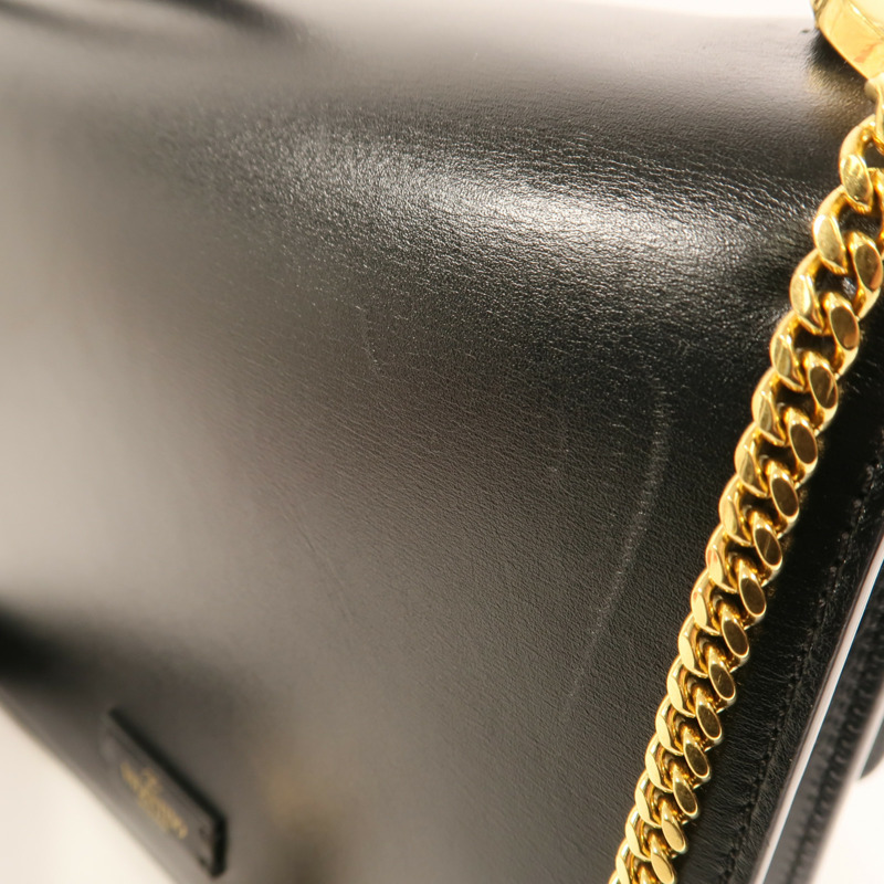 Valentino 牛皮皮革VSling Bag金扣肩背袋-14