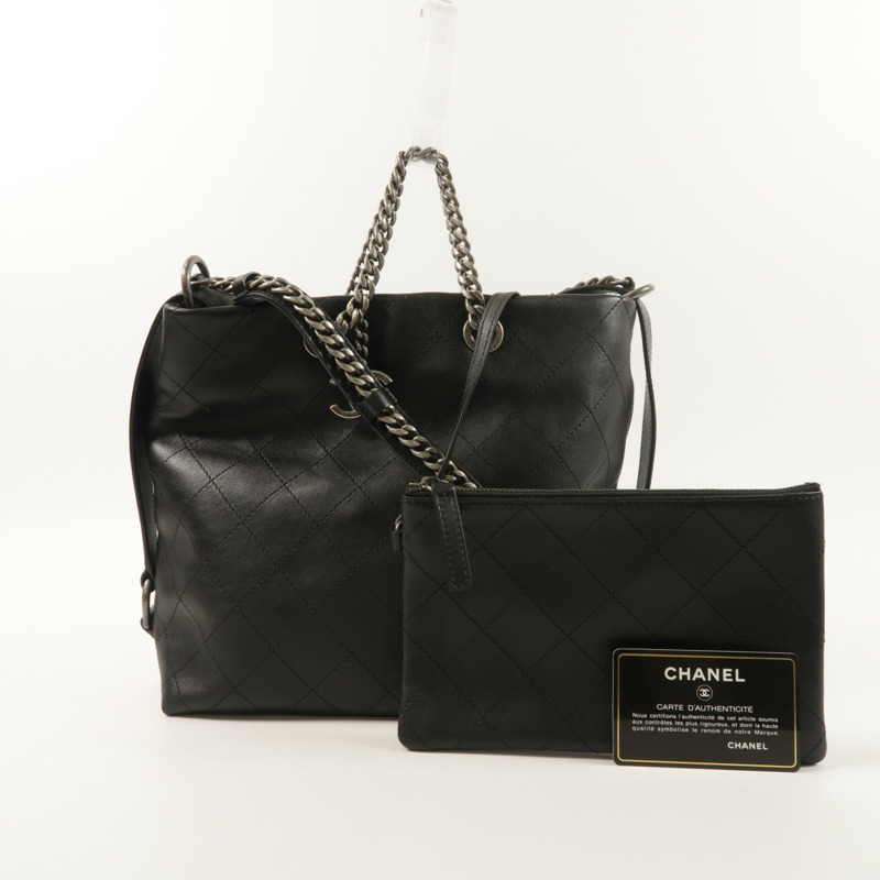 CHANEL 牛皮皮革Urban Allure Hobo Bag手挽肩背兩用袋-9