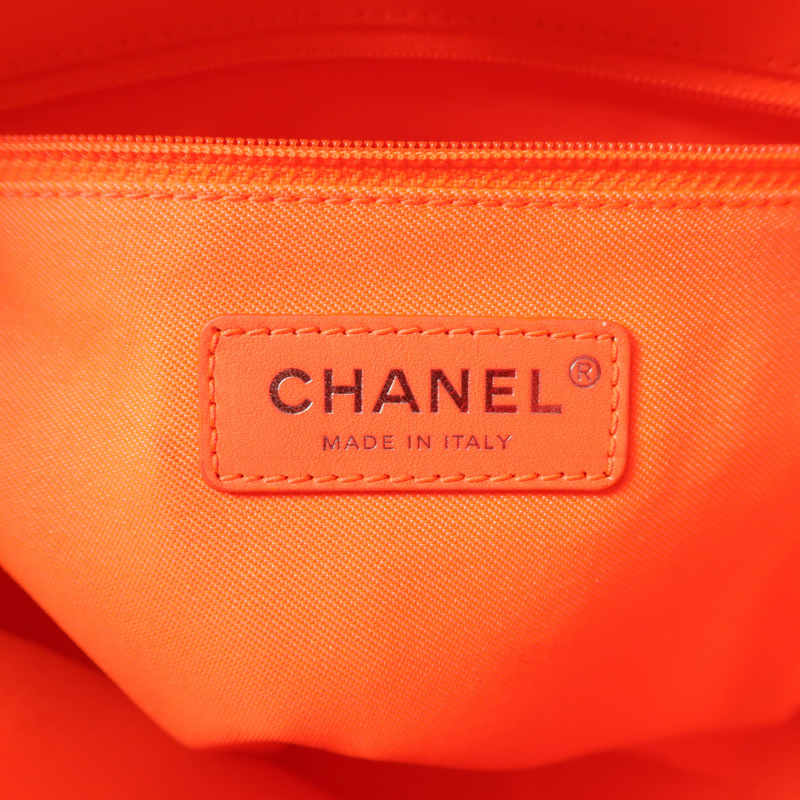 CHANEL 帆布Deauville PM Tote Bag鏈帶肩背袋-5