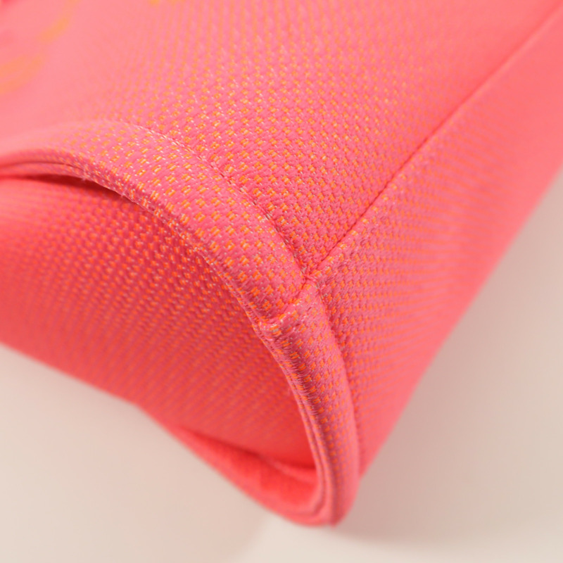 CHANEL 帆布Deauville PM Tote Bag鏈帶肩背袋-11