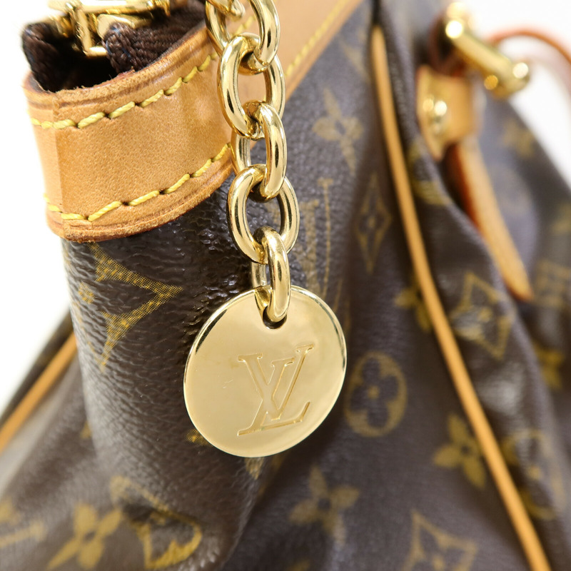 LOUIS VUITTON Monogram Tivoli GM金扣肩背袋-7
