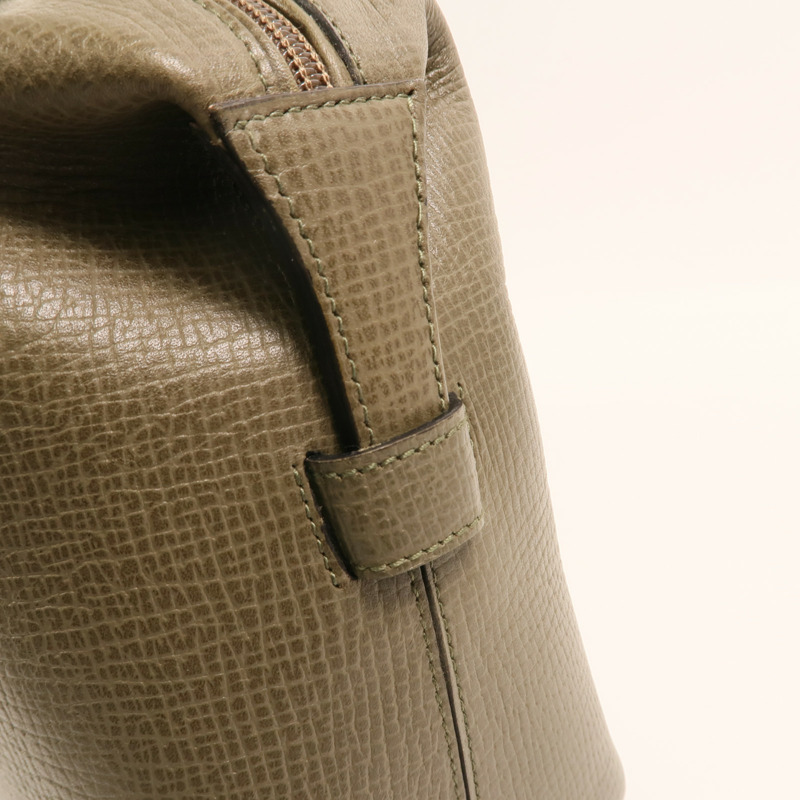 LOEWE 牛皮皮革Handbag金扣手挽袋-13