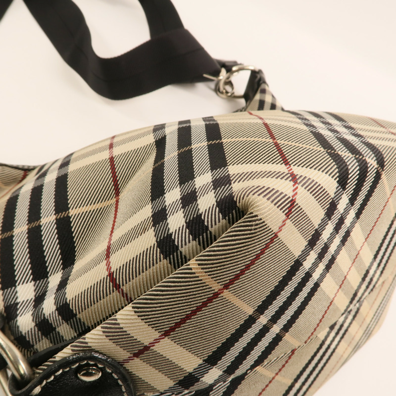 BURBERRY 尼龍Shoulder Bag銀扣肩背袋-10