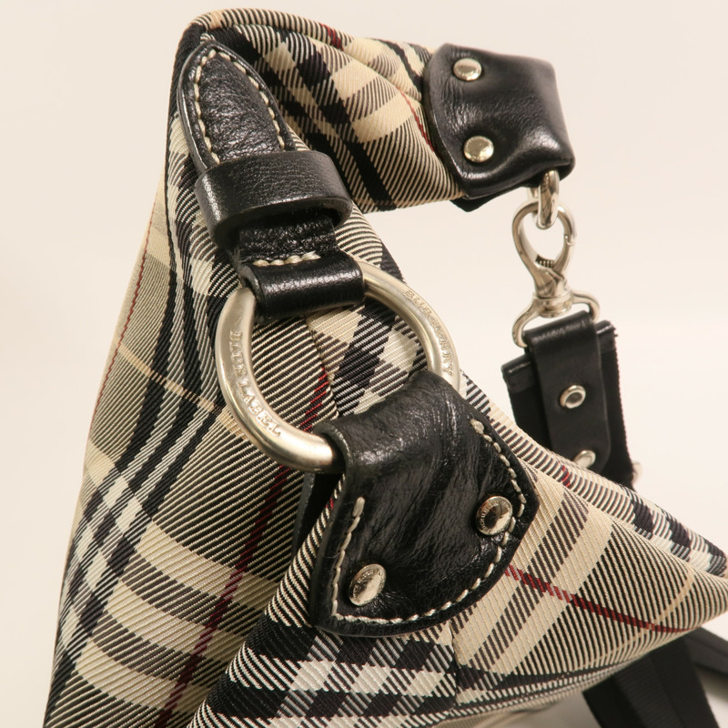BURBERRY 尼龍Shoulder Bag銀扣肩背袋-13