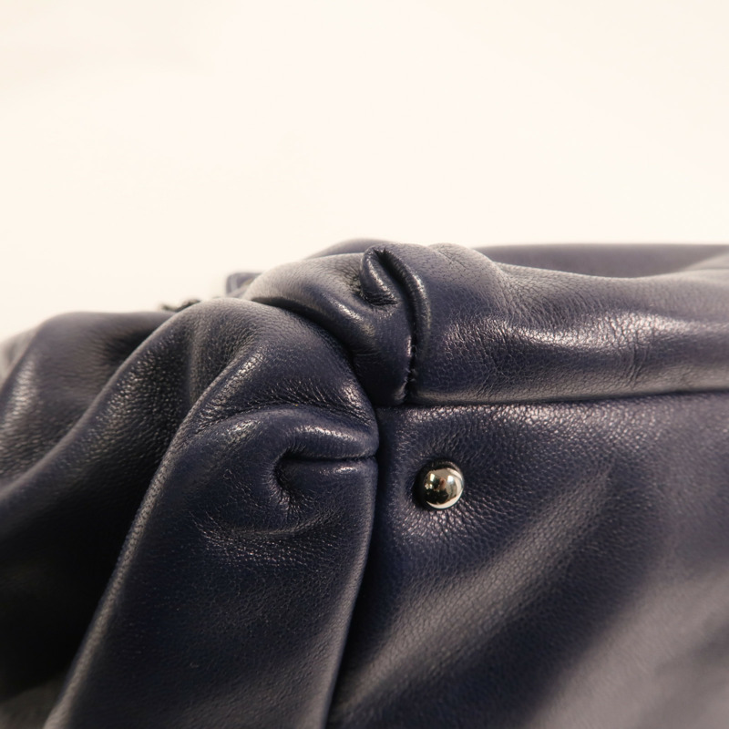 CHANEL 羊皮皮革Shoulder Bag銀扣鏈帶肩背袋-12