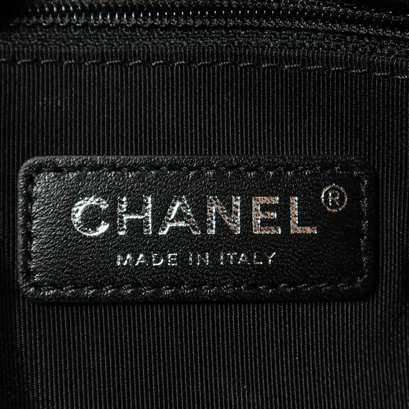 CHANEL 牛皮皮革Bowling Chain Shoulder鏈帶肩背袋-5