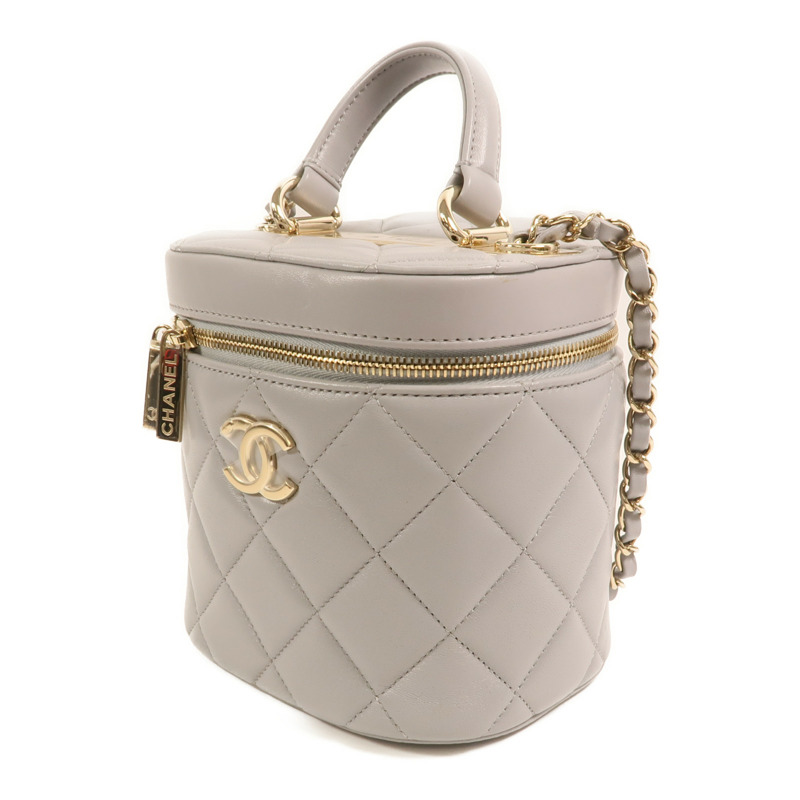 CHANEL 羊皮皮革Trendy CC Vanity Case金扣手挽肩背兩用袋-2