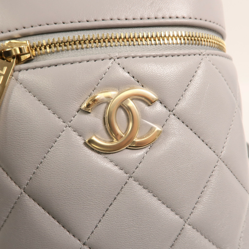 CHANEL 羊皮皮革Trendy CC Vanity Case金扣手挽肩背兩用袋-8