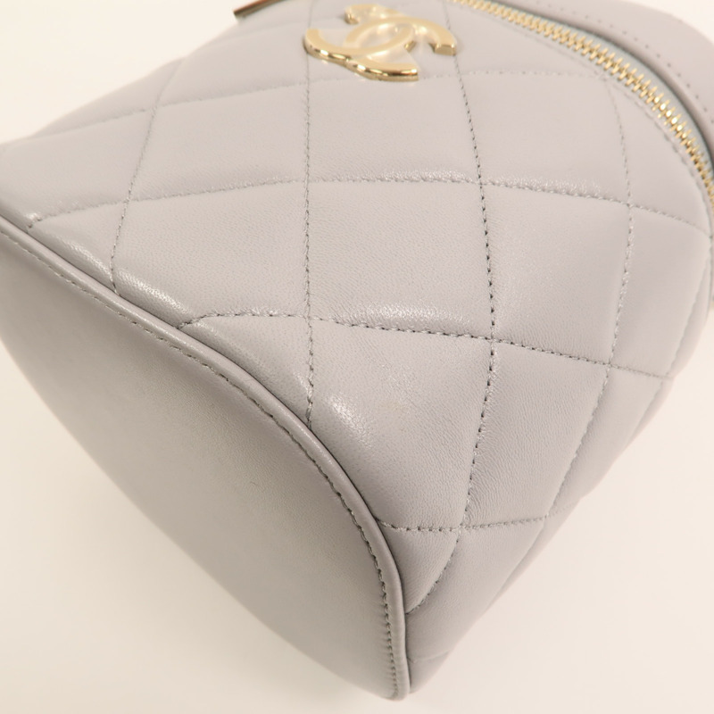 CHANEL 羊皮皮革Trendy CC Vanity Case金扣手挽肩背兩用袋-12