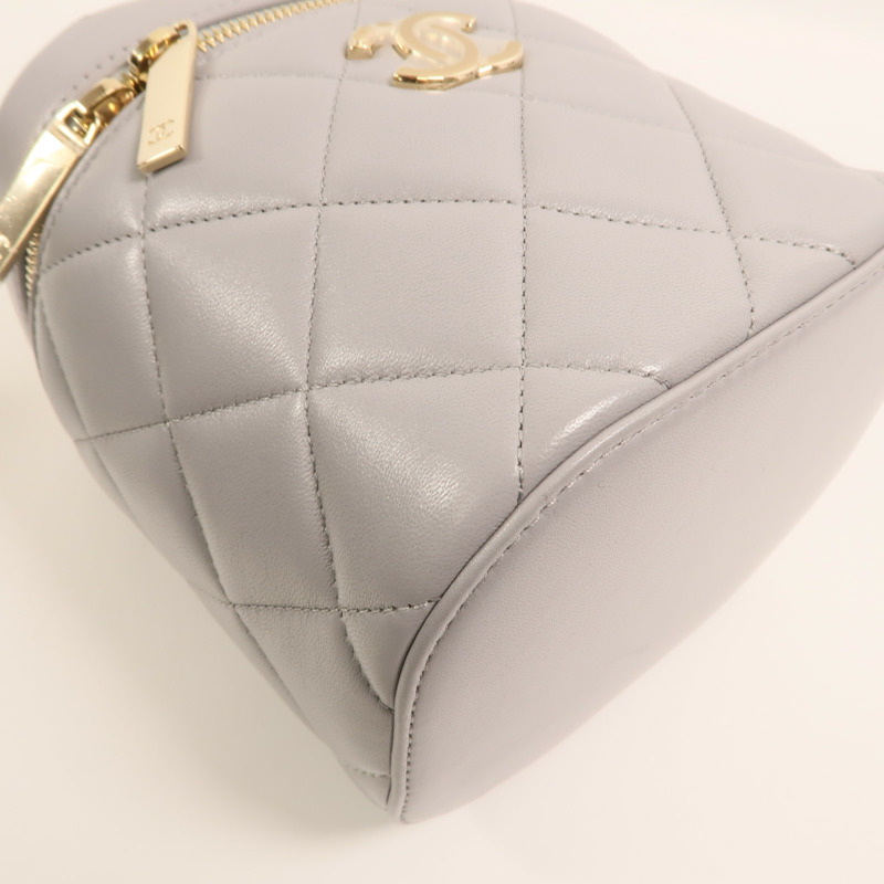 CHANEL 羊皮皮革Trendy CC Vanity Case金扣手挽肩背兩用袋-13