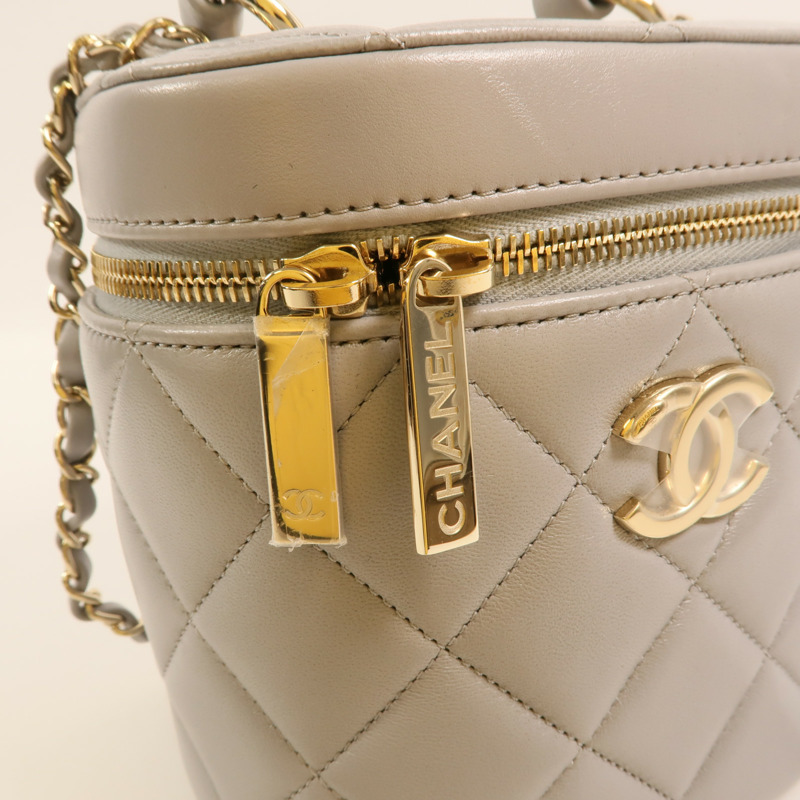 CHANEL 羊皮皮革Trendy CC Vanity Case金扣手挽肩背兩用袋-15