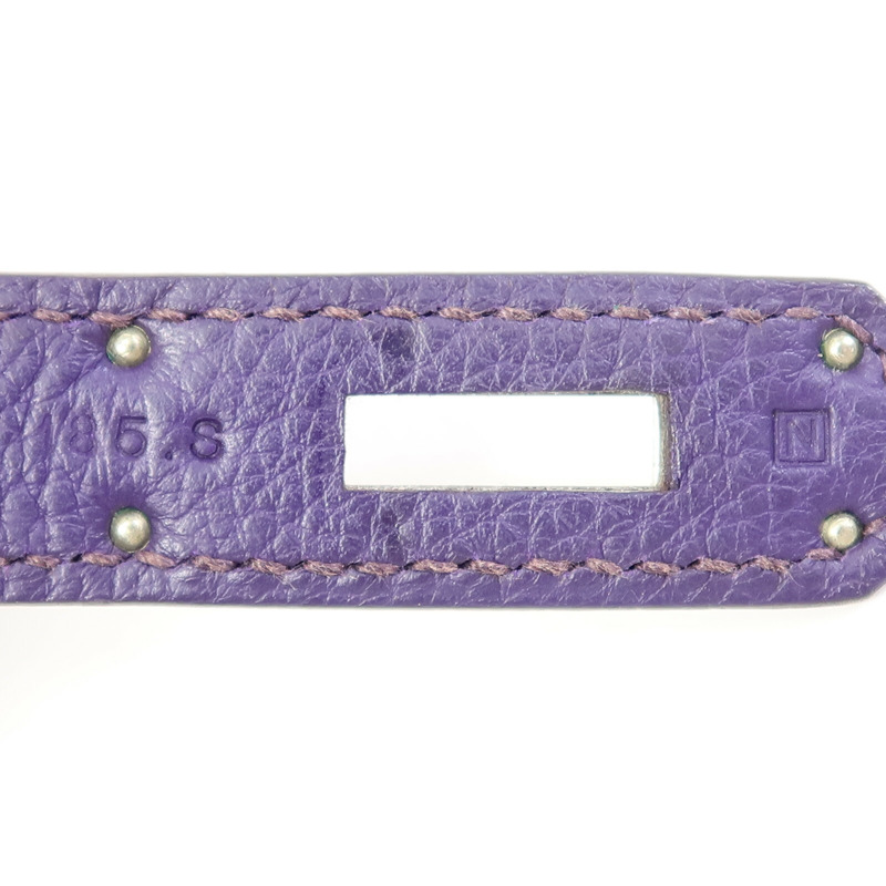 HERMES Togo皮革Kelly 35銀扣手挽肩背兩用袋Iris-6