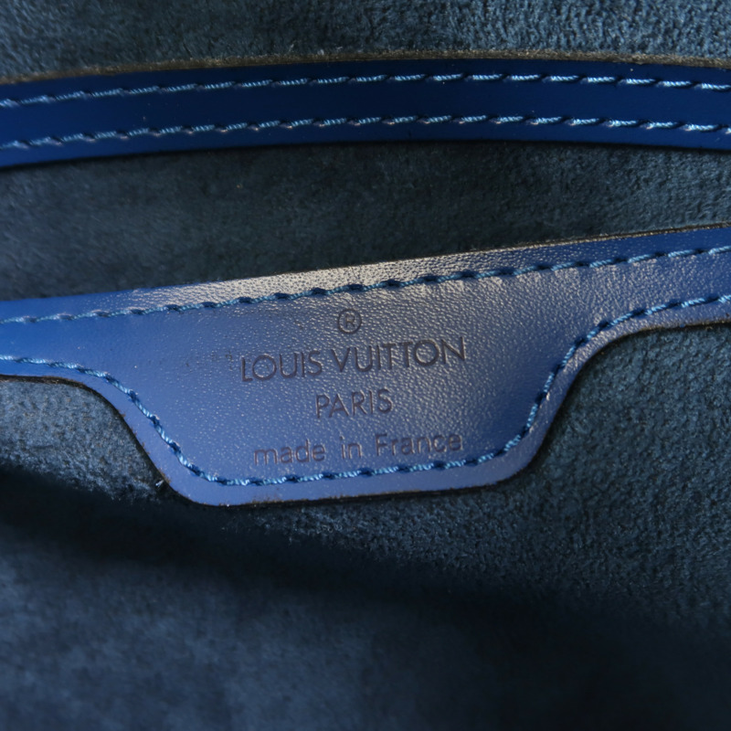 LOUIS VUITTON Epi Soufflot手挽袋藍色-5