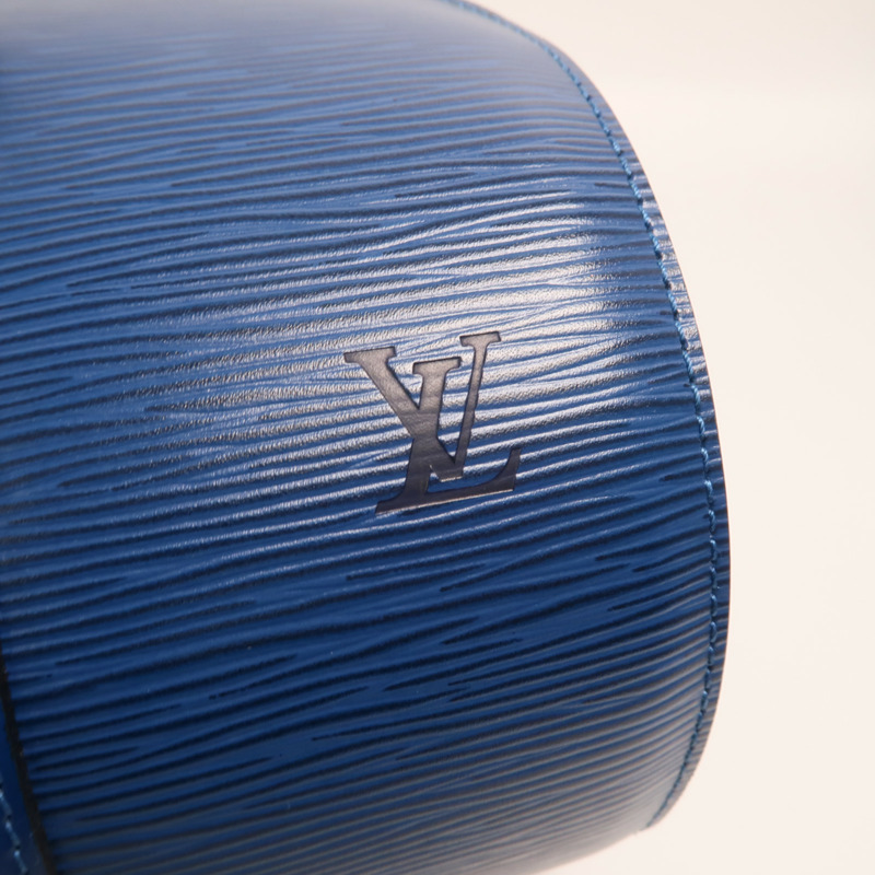 LOUIS VUITTON Epi Soufflot手挽袋藍色-8