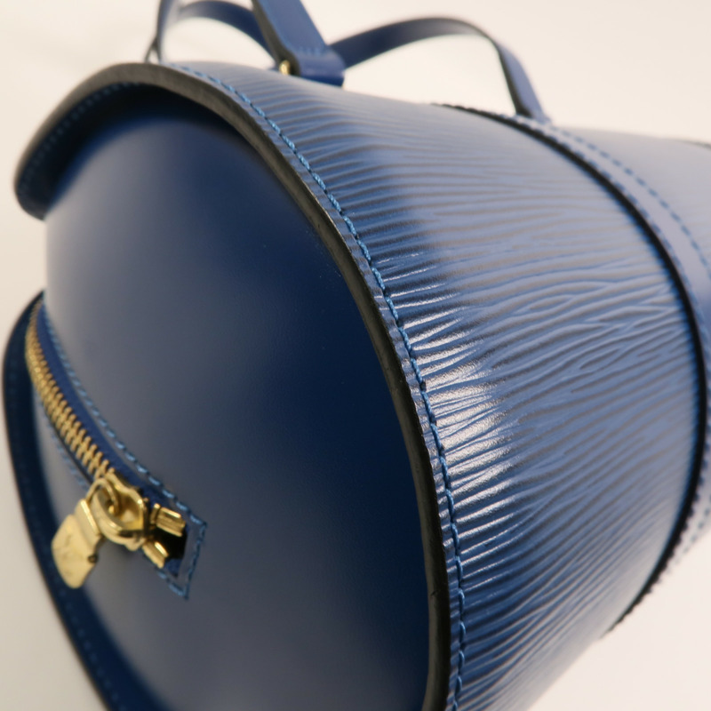LOUIS VUITTON Epi Soufflot手挽袋藍色-11