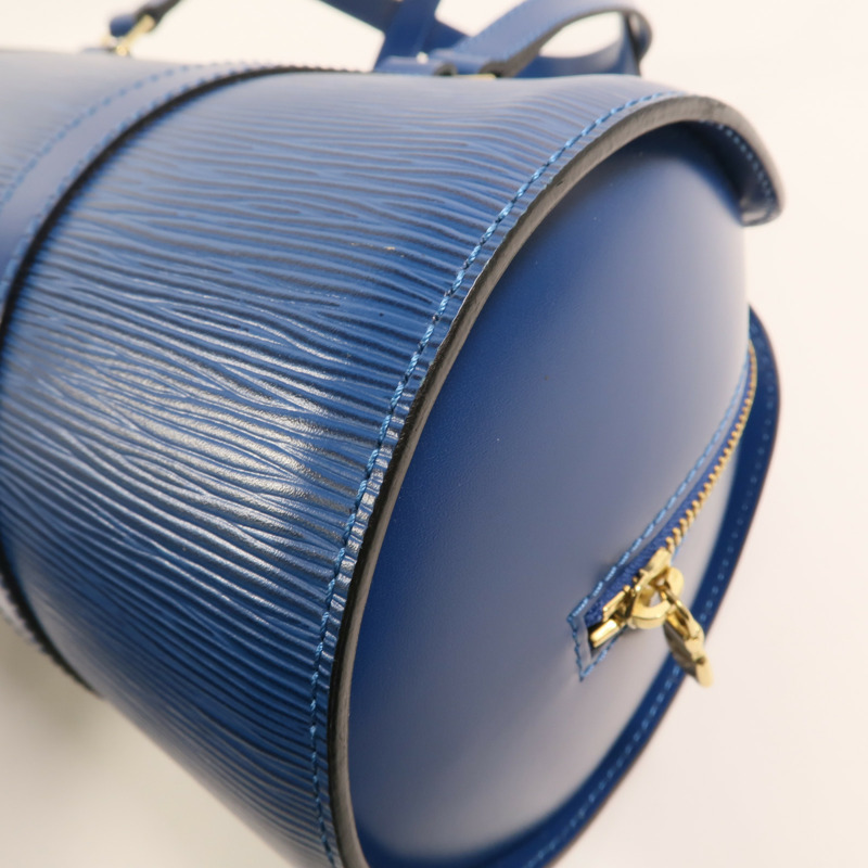 LOUIS VUITTON Epi Soufflot手挽袋藍色-12