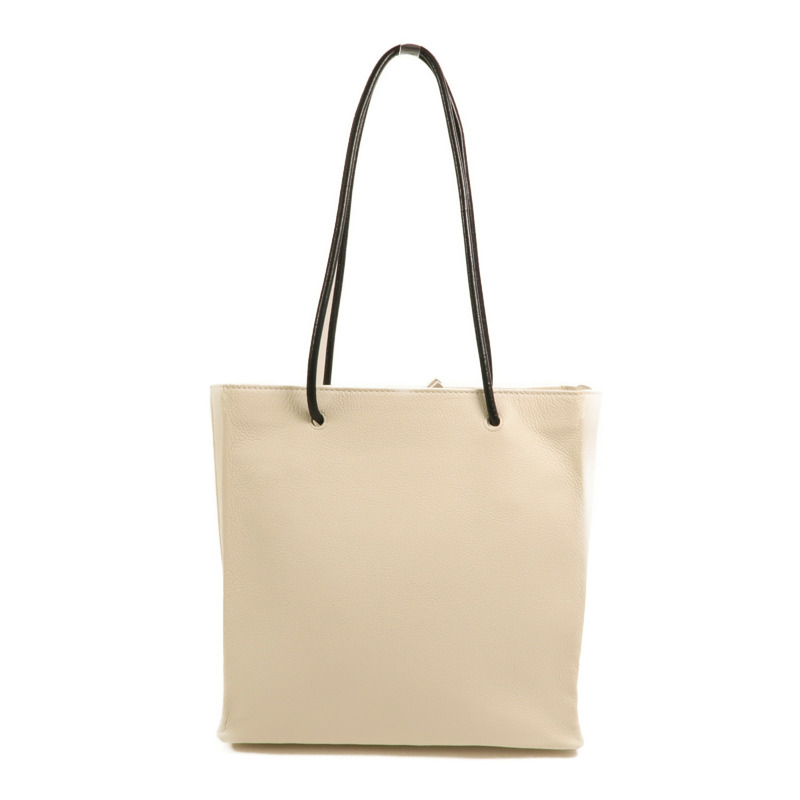 BALENCIAGA 牛皮皮革Tote Bag銀扣肩背袋-1
