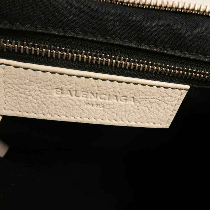 BALENCIAGA 牛皮皮革Tote Bag銀扣肩背袋-5