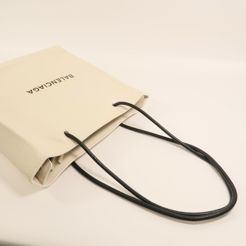BALENCIAGA 牛皮皮革Tote Bag銀扣肩背袋-7