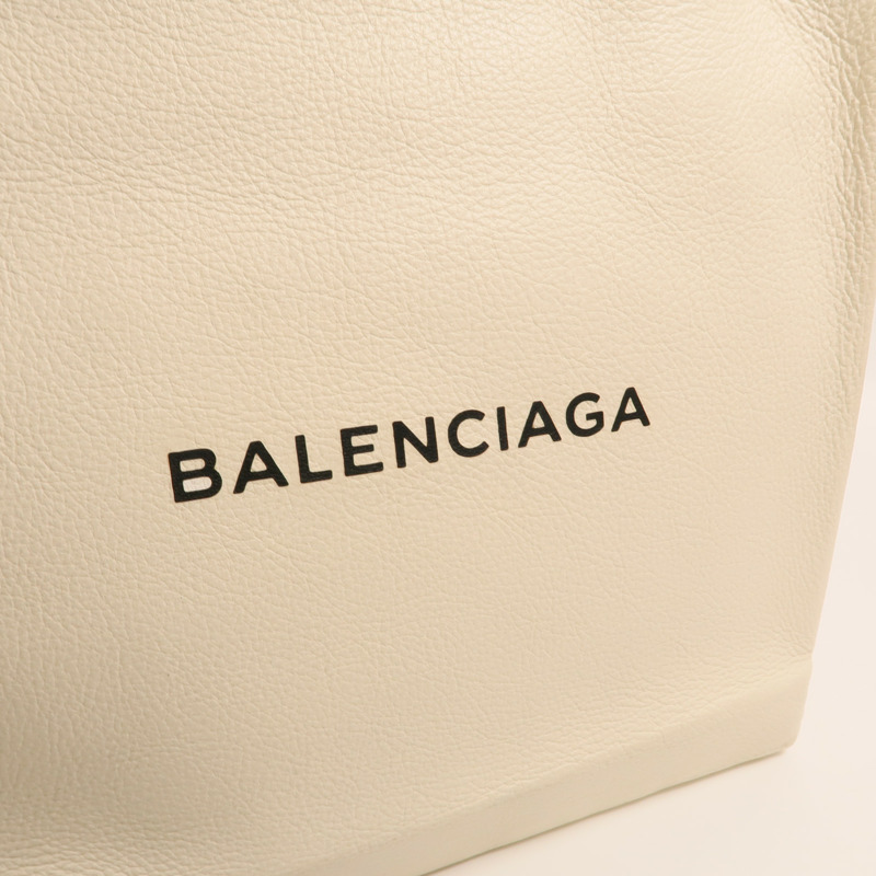BALENCIAGA 牛皮皮革Tote Bag銀扣肩背袋-8