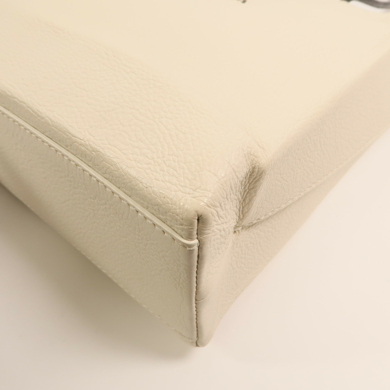 BALENCIAGA 牛皮皮革Tote Bag銀扣肩背袋-9