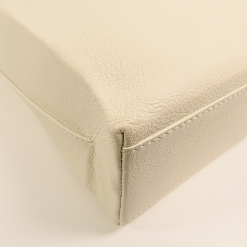 BALENCIAGA 牛皮皮革Tote Bag銀扣肩背袋-12