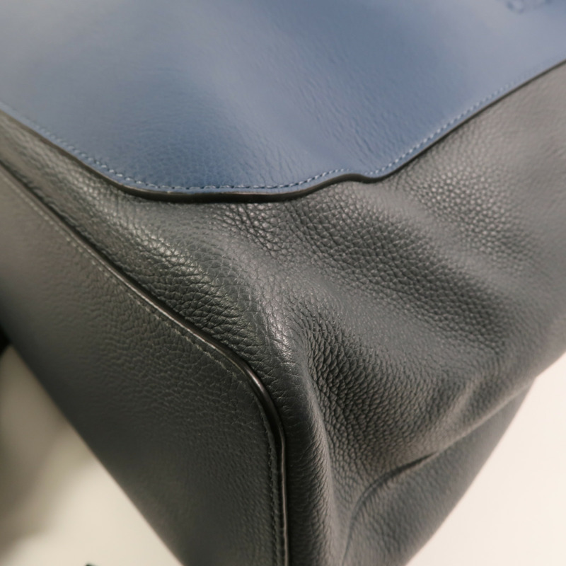 LOEWE 牛皮皮革Backpack銀扣背包-10