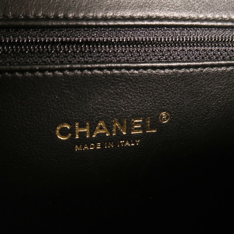 CHANEL 牛皮皮革Vanity Case金扣手挽肩背兩用袋-5