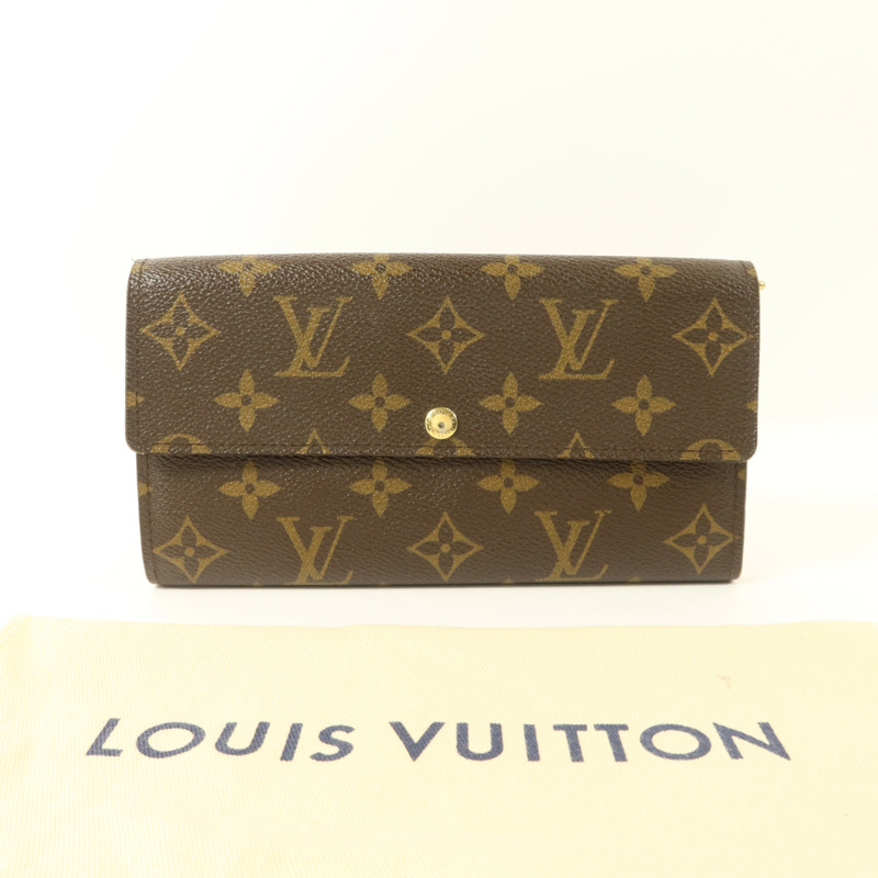 LOUIS VUITTON Monogram Sarah Wallet長錢包-9