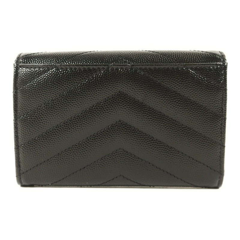 SAINT LAURENT 牛皮皮革Cassandre Matelasse Small Wallet錢包-1