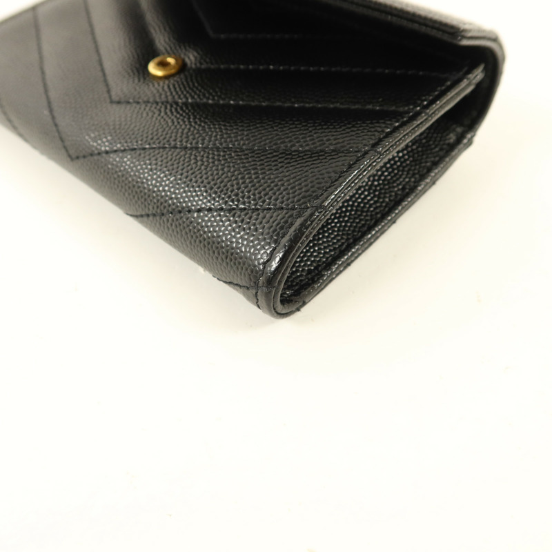 SAINT LAURENT 牛皮皮革Cassandre Matelasse Small Wallet錢包-8