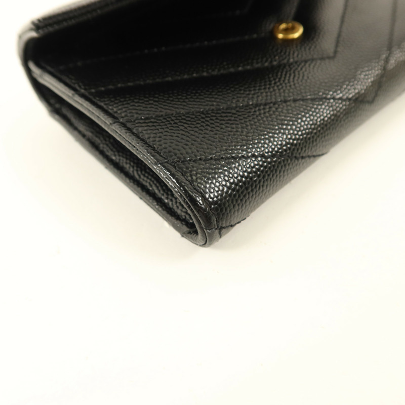 SAINT LAURENT 牛皮皮革Cassandre Matelasse Small Wallet錢包-9