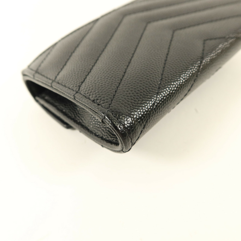 SAINT LAURENT 牛皮皮革Cassandre Matelasse Small Wallet錢包-11