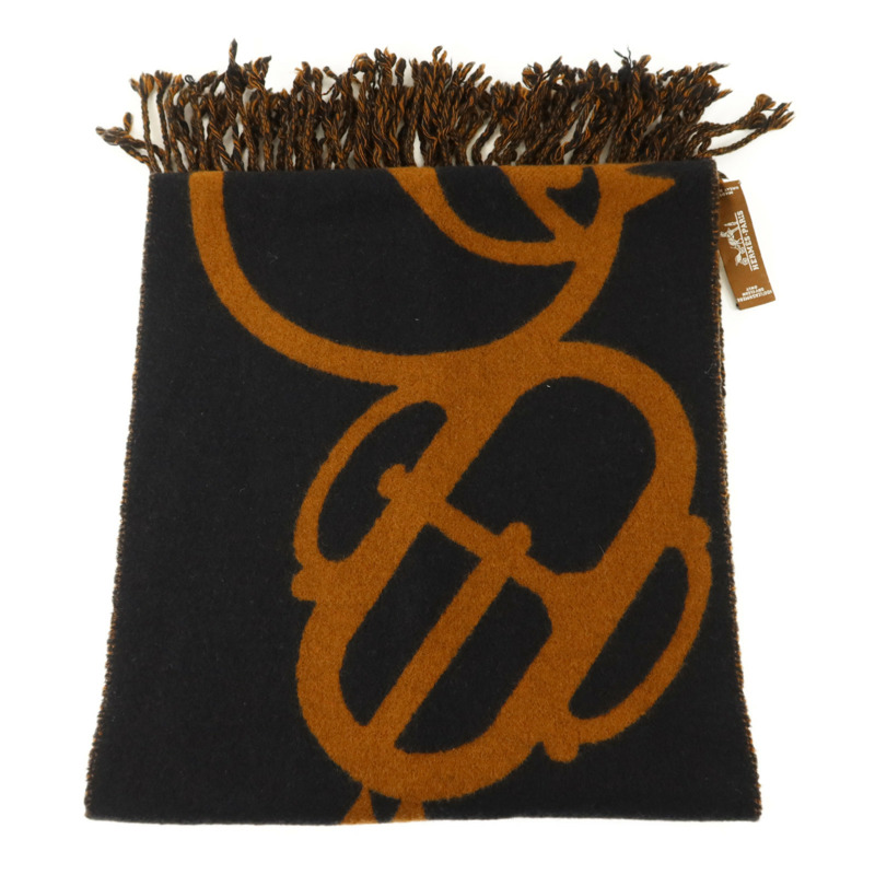 HERMES 羊絨Scarf頸巾Caramel-2