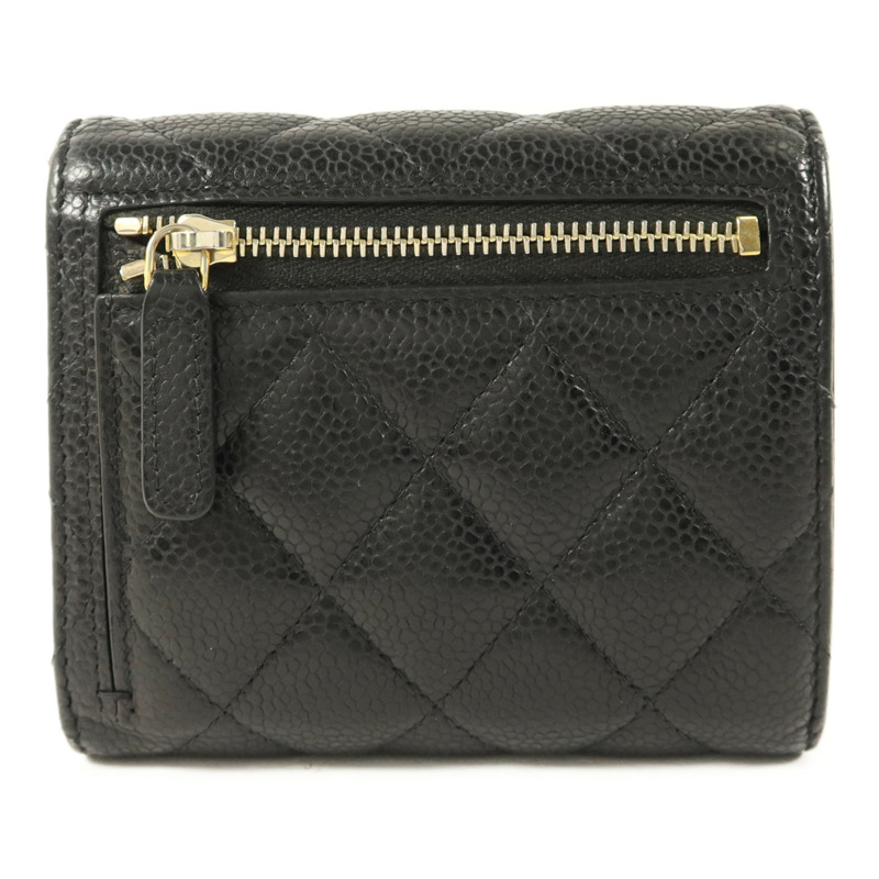 CHANEL 牛皮皮革Classic Small Flap Wallet錢包-1