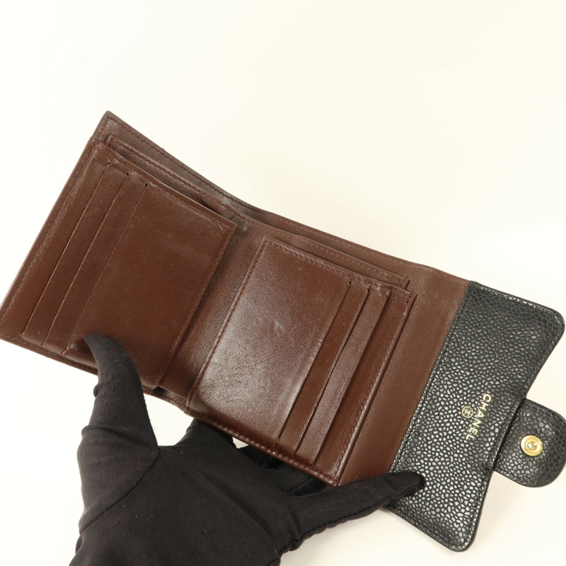 CHANEL 牛皮皮革Classic Small Flap Wallet錢包-4