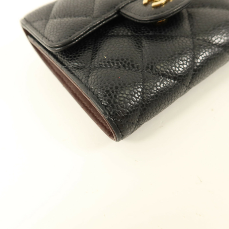 CHANEL 牛皮皮革Classic Small Flap Wallet錢包-11