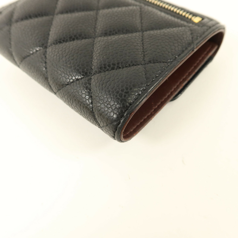 CHANEL 牛皮皮革Classic Small Flap Wallet錢包-12