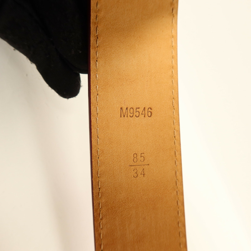 LOUIS VUITTON Epi Initials Belt 85cm皮帶-5