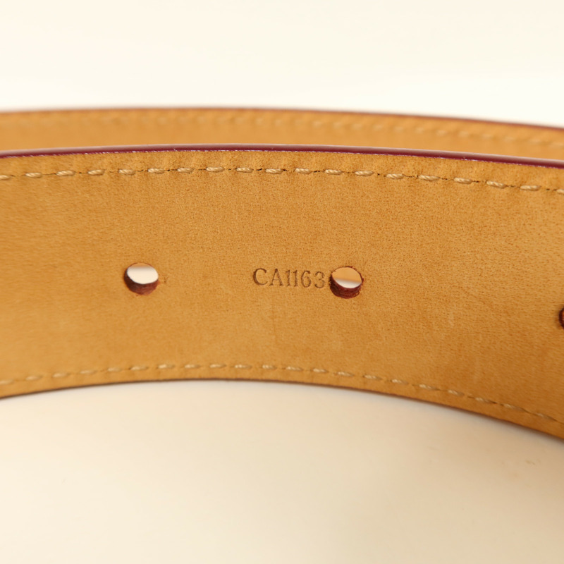 LOUIS VUITTON Epi Initials Belt 85cm皮帶-6