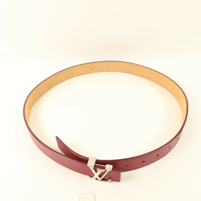 LOUIS VUITTON Epi Initials Belt 85cm皮帶-9