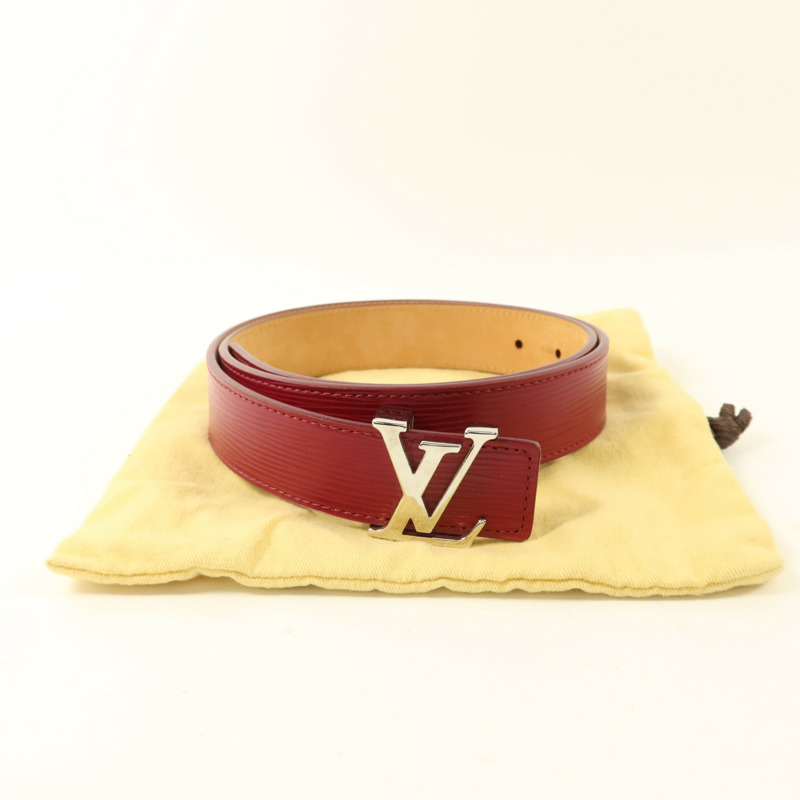 LOUIS VUITTON Epi Initials Belt 85cm皮帶-10