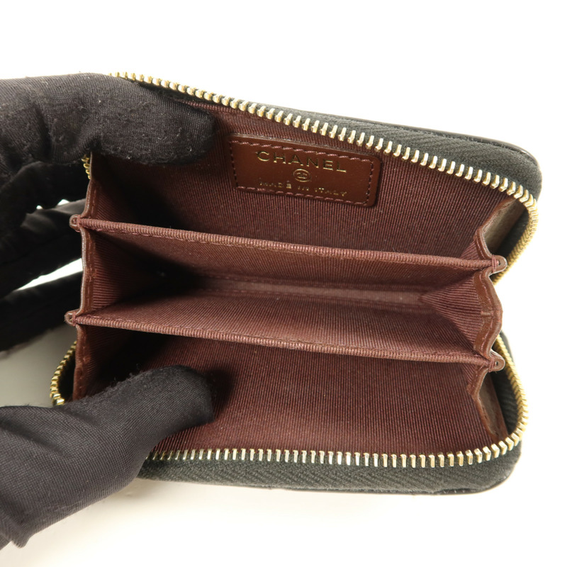 CHANEL 牛皮皮革Coin Case零錢包-4