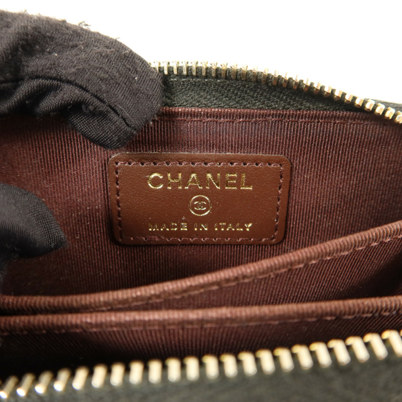 CHANEL 牛皮皮革Coin Case零錢包-5