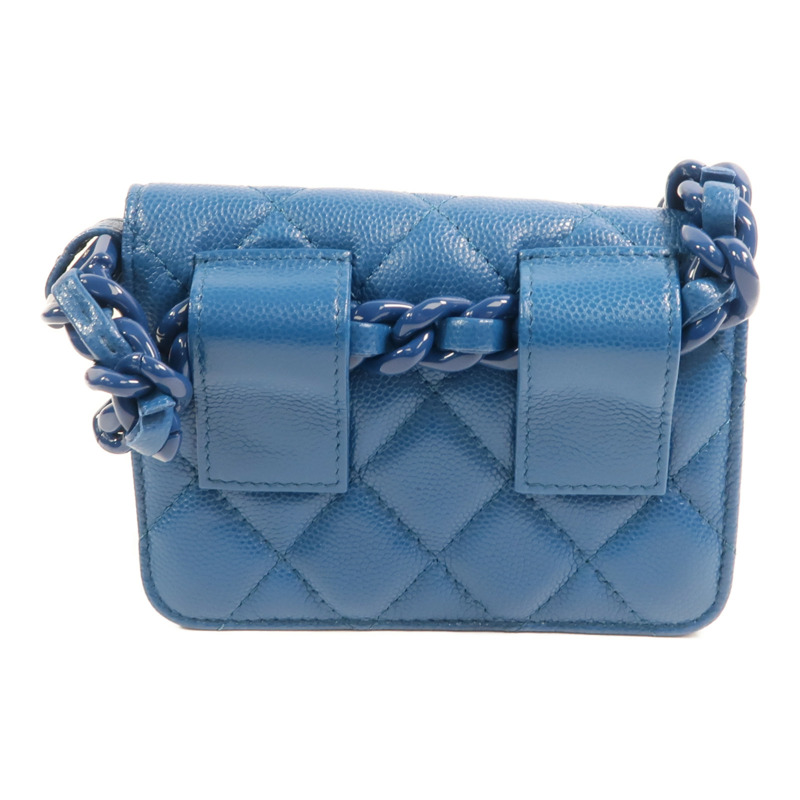 CHANEL 牛皮皮革Mini Waist Bag鏈帶腰包-1