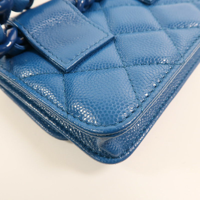 CHANEL 牛皮皮革Mini Waist Bag鏈帶腰包-14