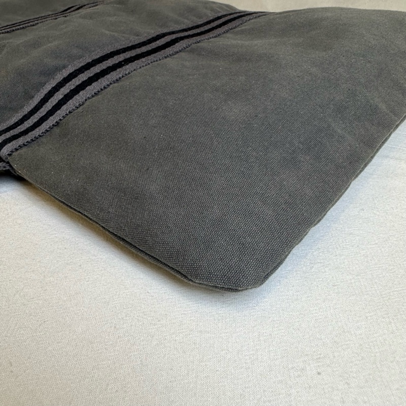 Hermès 愛馬仕 灰色帆布Fourre Tout Porte Documents 商務包 vintage-8