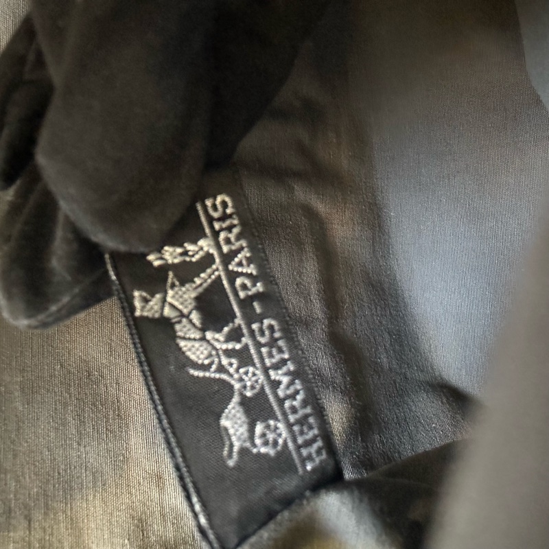 Hermès 愛馬仕 灰色帆布Fourre Tout Porte Documents 商務包 vintage-14