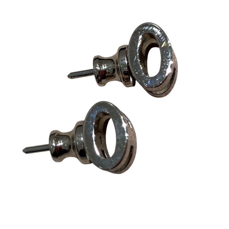 HERMES 愛馬仕 POP H 合金 耳釘 粉紅色 銀-2